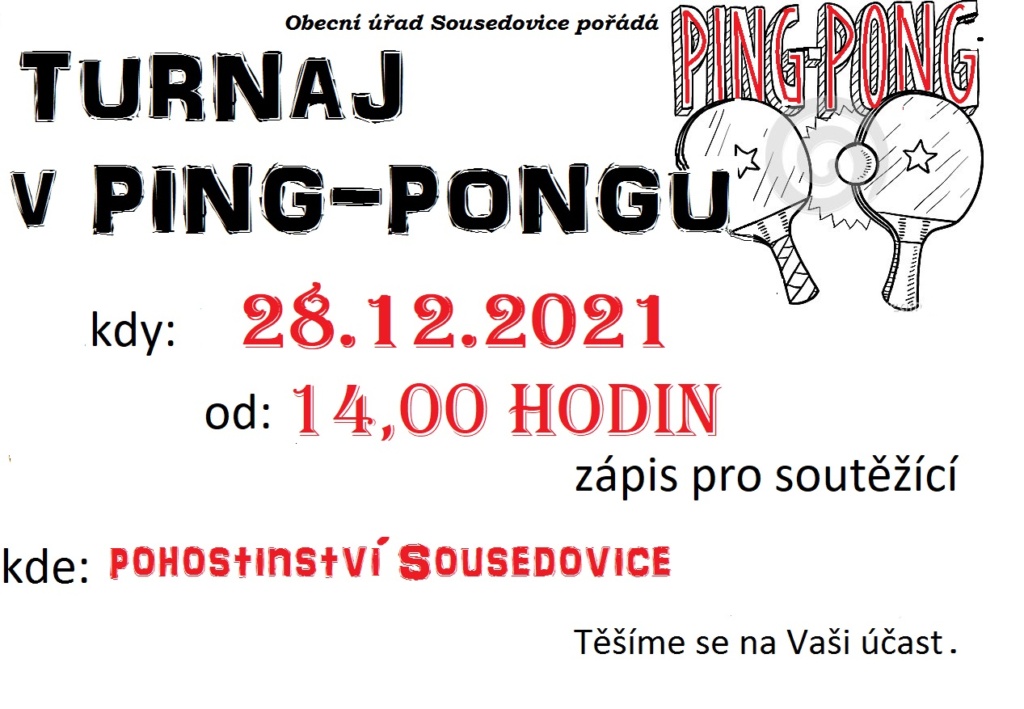 Turnaj PING-PONG 28.12.2021