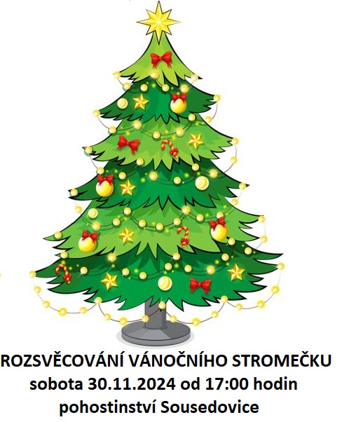 Rozsvěcování vánočního stromečku 30.11.2024