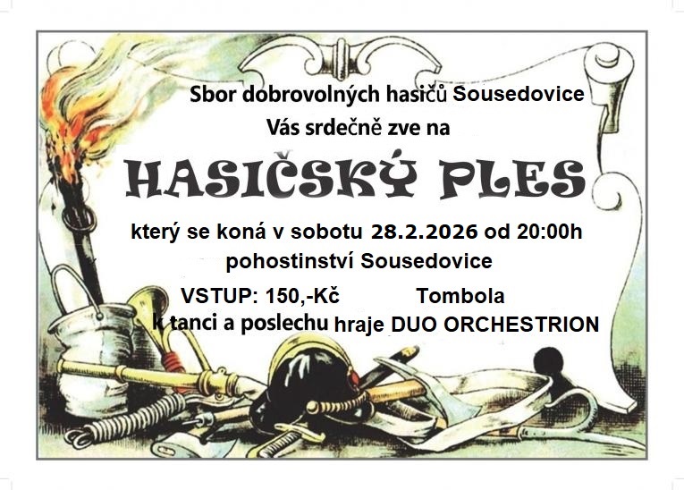 Hasičský ples 28.2.2026